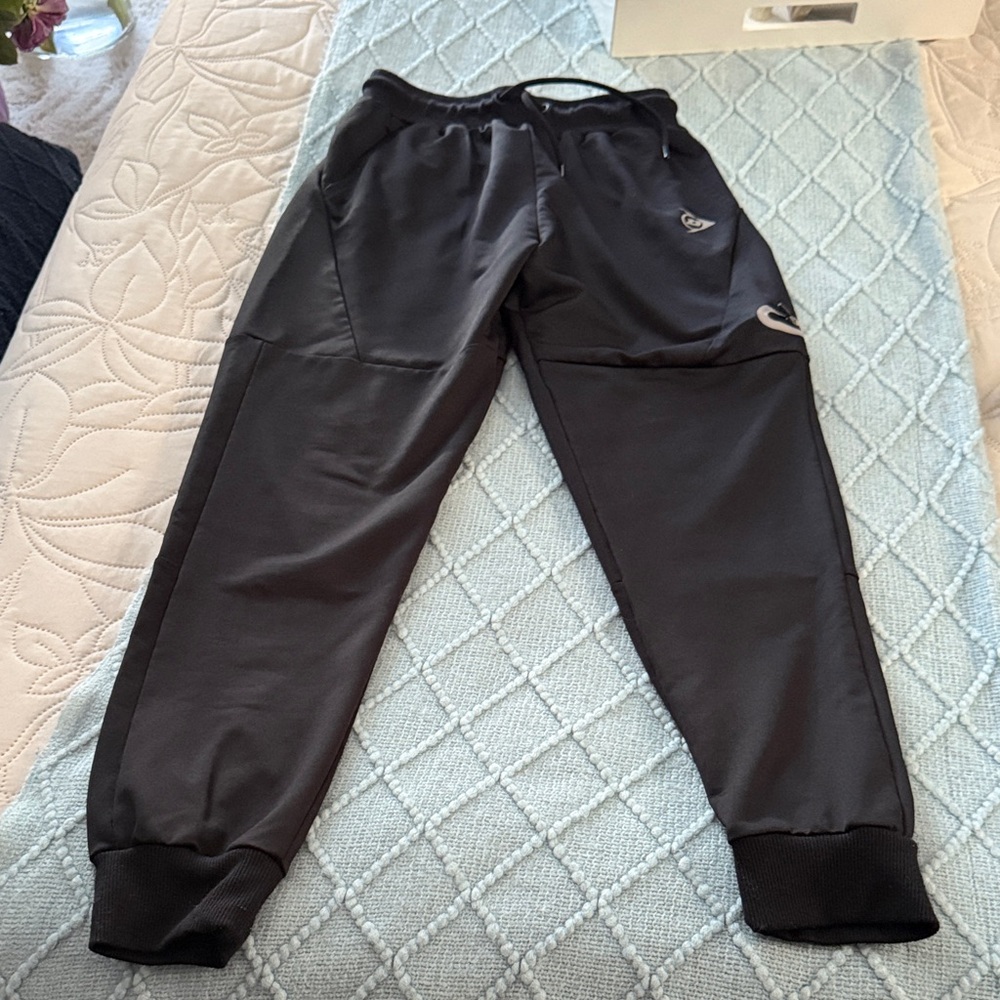 Black Jogger Pants with Logo
